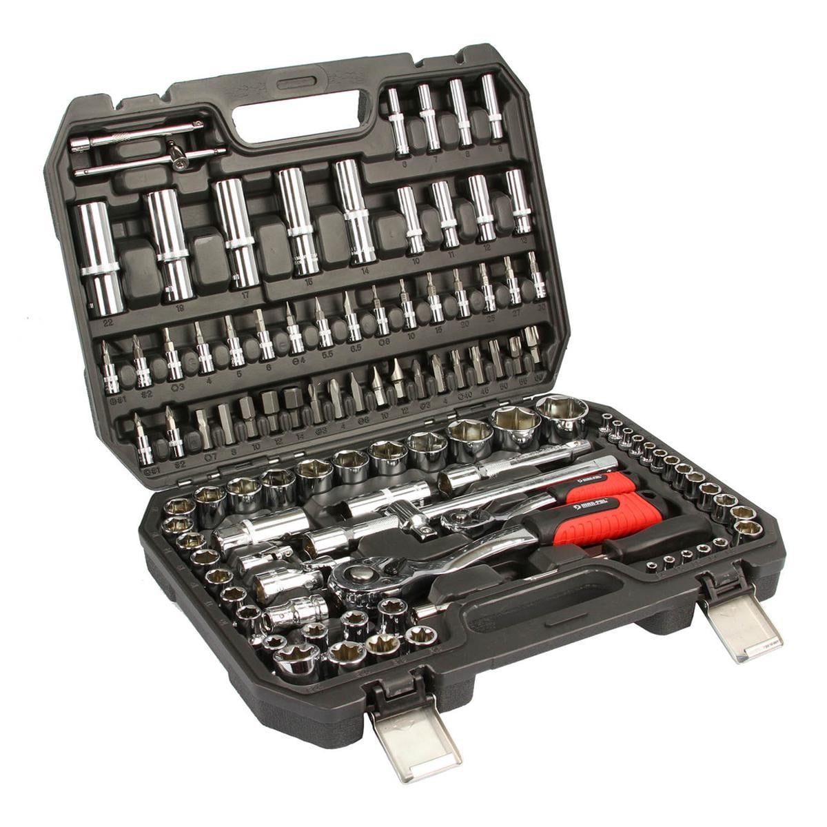 Ключи комбинированные Mar-Pol M58222 108 пр. в пластиковом кейсе Ключи комбинированные Mar-Pol M58222 108 пр. в пластиковом кейсе