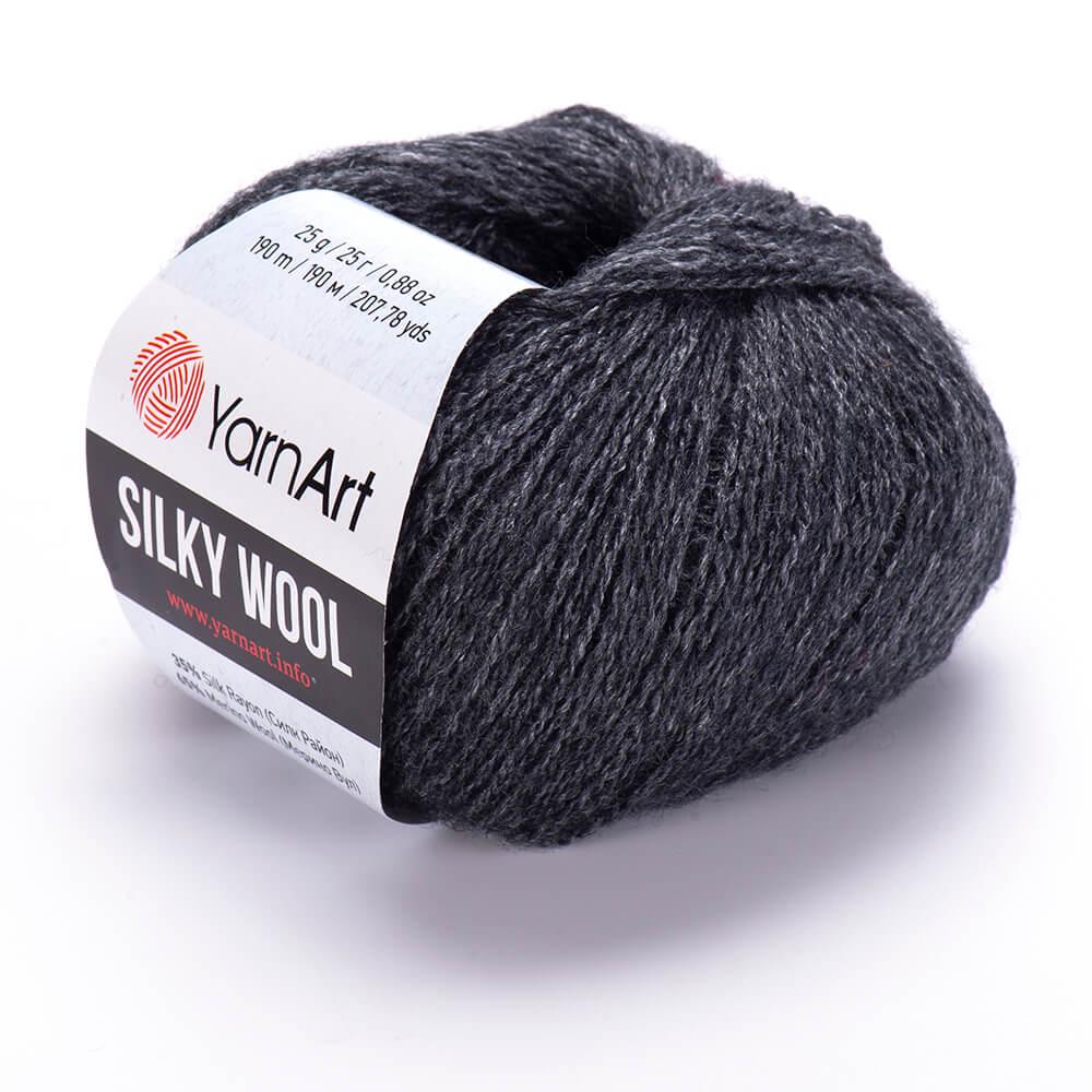 Пряжа YarnArt Silky Wool 335 Графіт (6186)