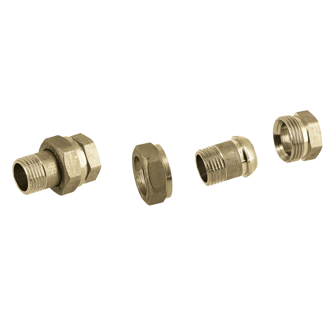 Муфта В/Н прямая американка General Fittings 3/4''латунь (2700.А2)