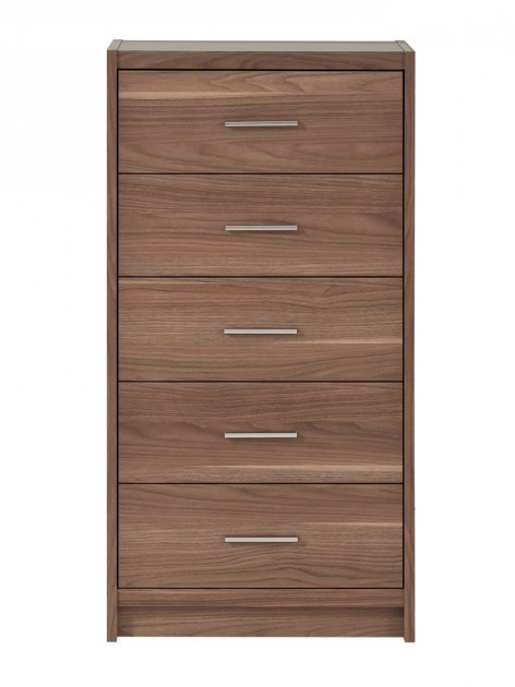 Комод для спальні з висувними шухлядами Гербор Опен KOM_5S 535х335х1055 мм Горіх каліфорнійський (3686289)