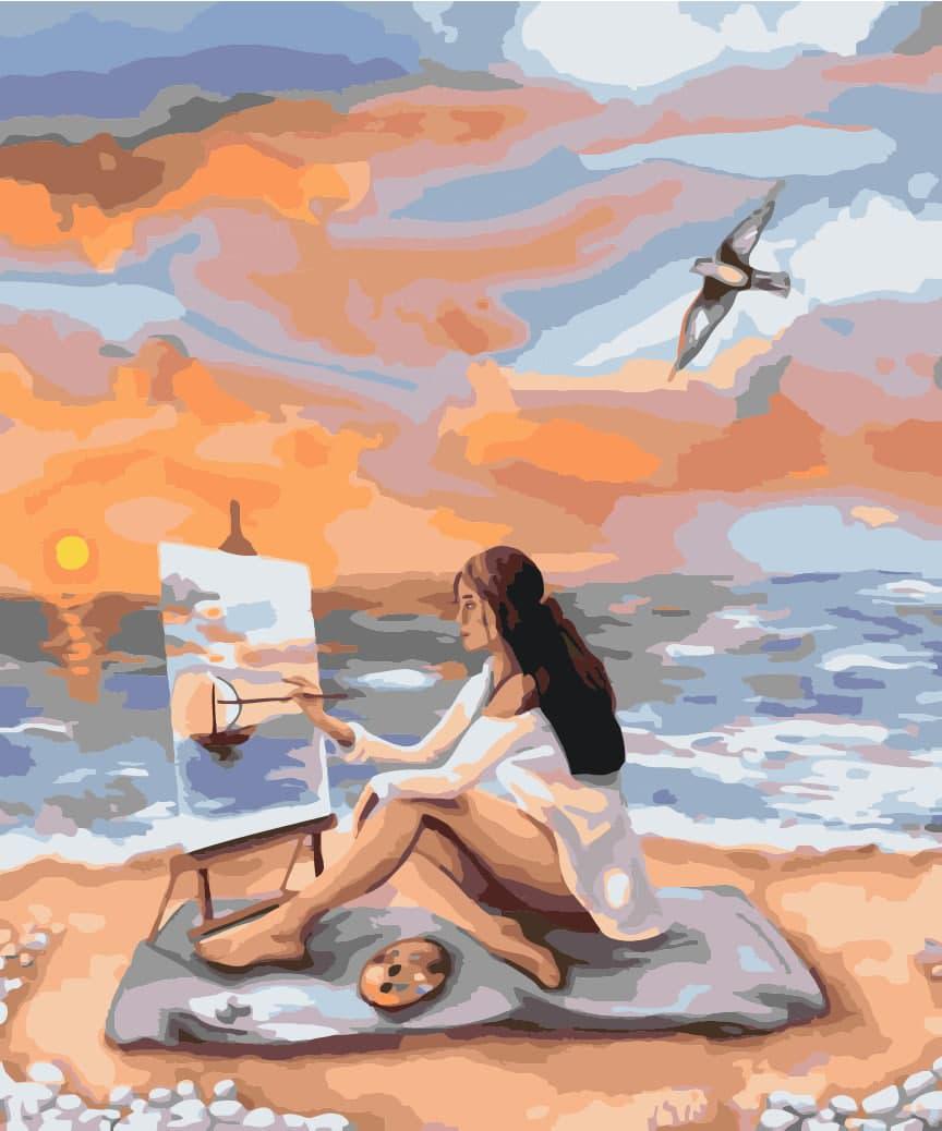 Картина по номерам Brushme Море вдохновения 48x60 см (BS51357L)