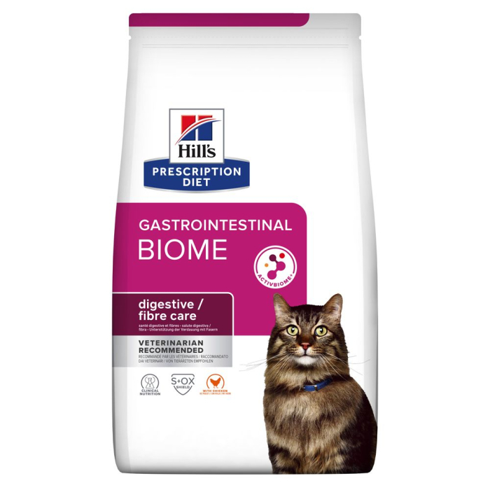 Корм сухой для кошек Hill's Prescription Diet Gastrointestinal Biome Digestive/Fibre Care курица 3 кг