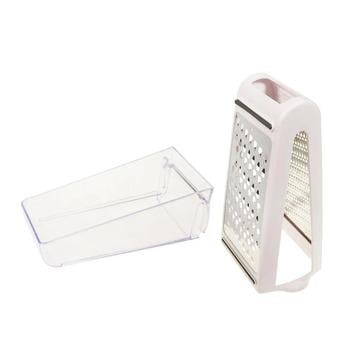 Терка двухсторонняя с контейнером, для овощей и сыра, крупная и мелкая лезвия 33120 Терка двухсторонняя с контейнером, для овощей и сыра, крупная и мелкая лезвия 33120