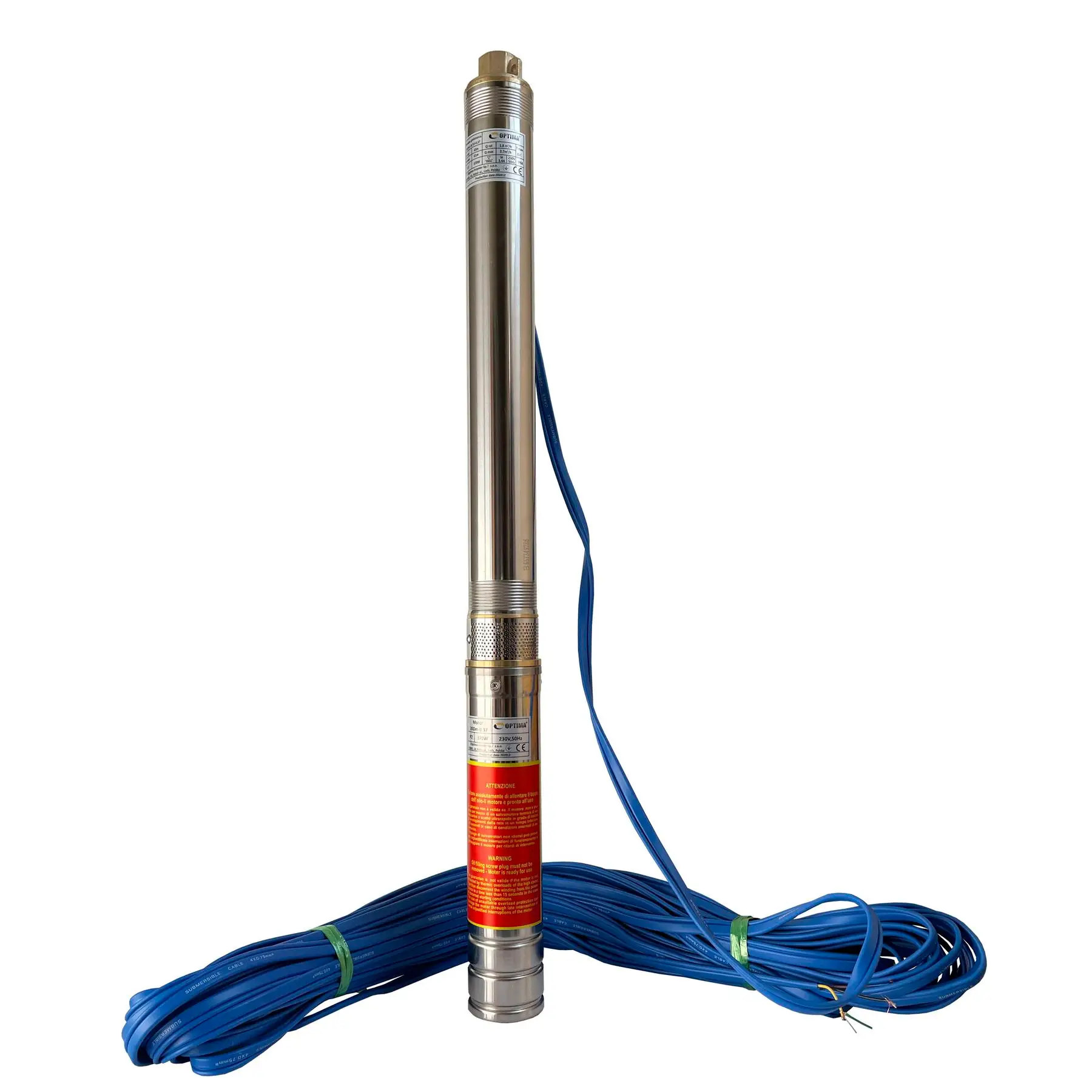 Насос свердловинний 3 Optima 3SDm1,8/15 0,37 кВт 61 м з підвищеною стійкістю до піску з пультом та кабелем 35 м (GSR-000021398)