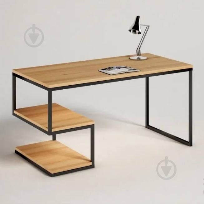 Стол письменный GoodsMetall из металла с полками Лофт 1200х600х750 СП100