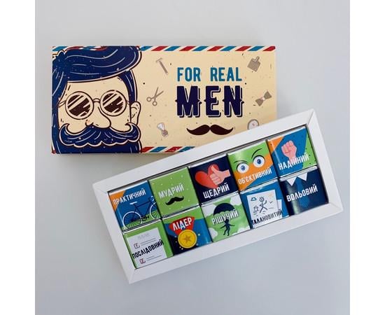 Набір подарунковий шоколадний PAPAdesign For Real Men 80 г (29002184)