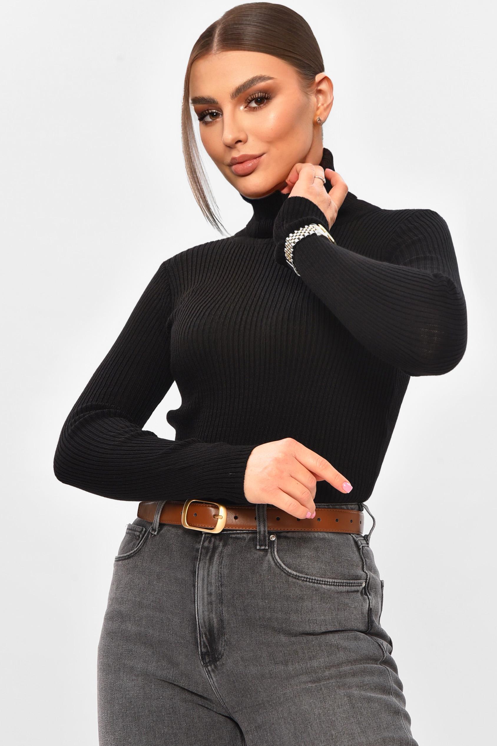 Гольф жіночий 206547 однотонний S-M Чорний (206547_!335181_42-44)