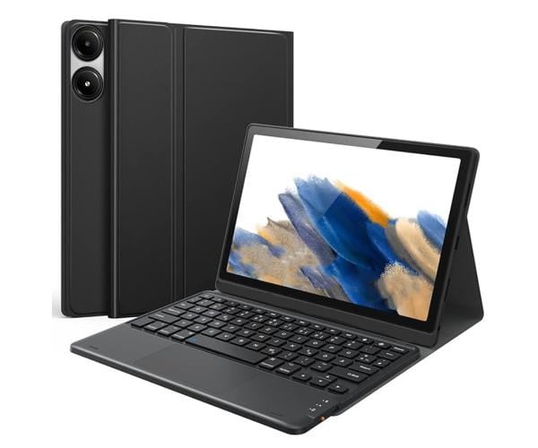 Чехол с Bluetooth-клавиатурой Magnet Flip Cover для Xiaomi Redmi Pad Pro c RGB-подсветкой Черный