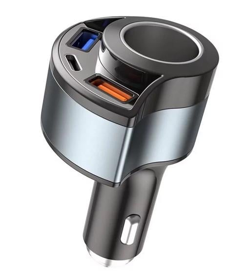 Разветвитель прикуривателя 2хUSB 3,1A/Type-C/гнездо 12-24V (2139092766)