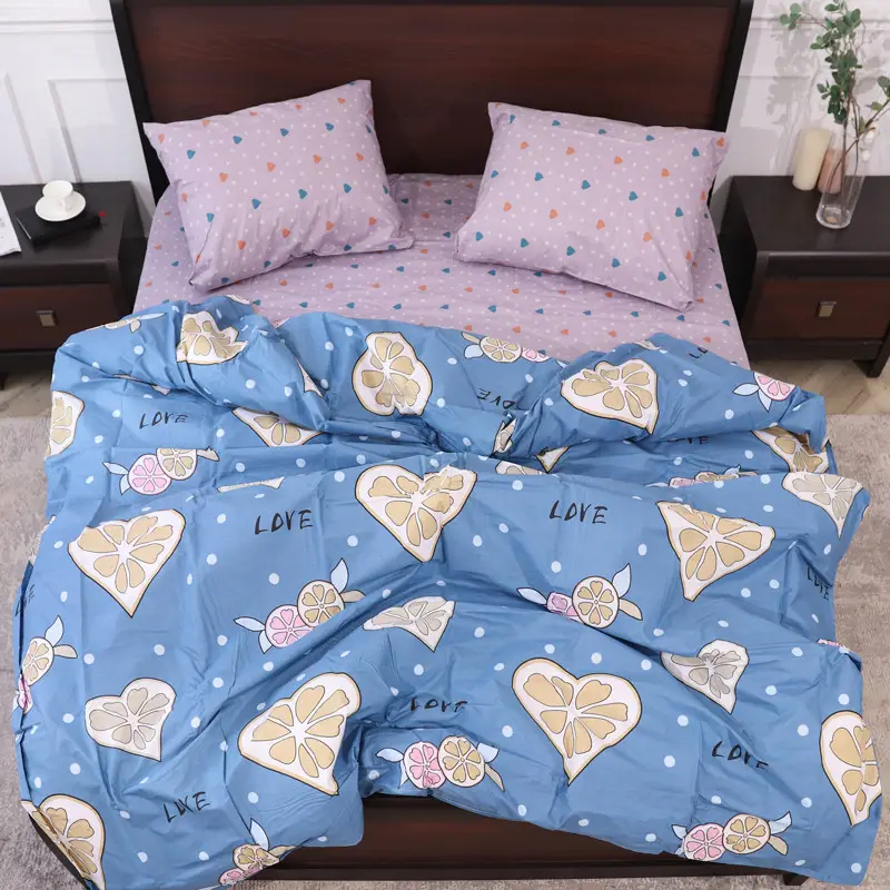 Комплект постільної білизни ТМ Черешенька із бязі Gold полуторний 150х220 cм (40054)