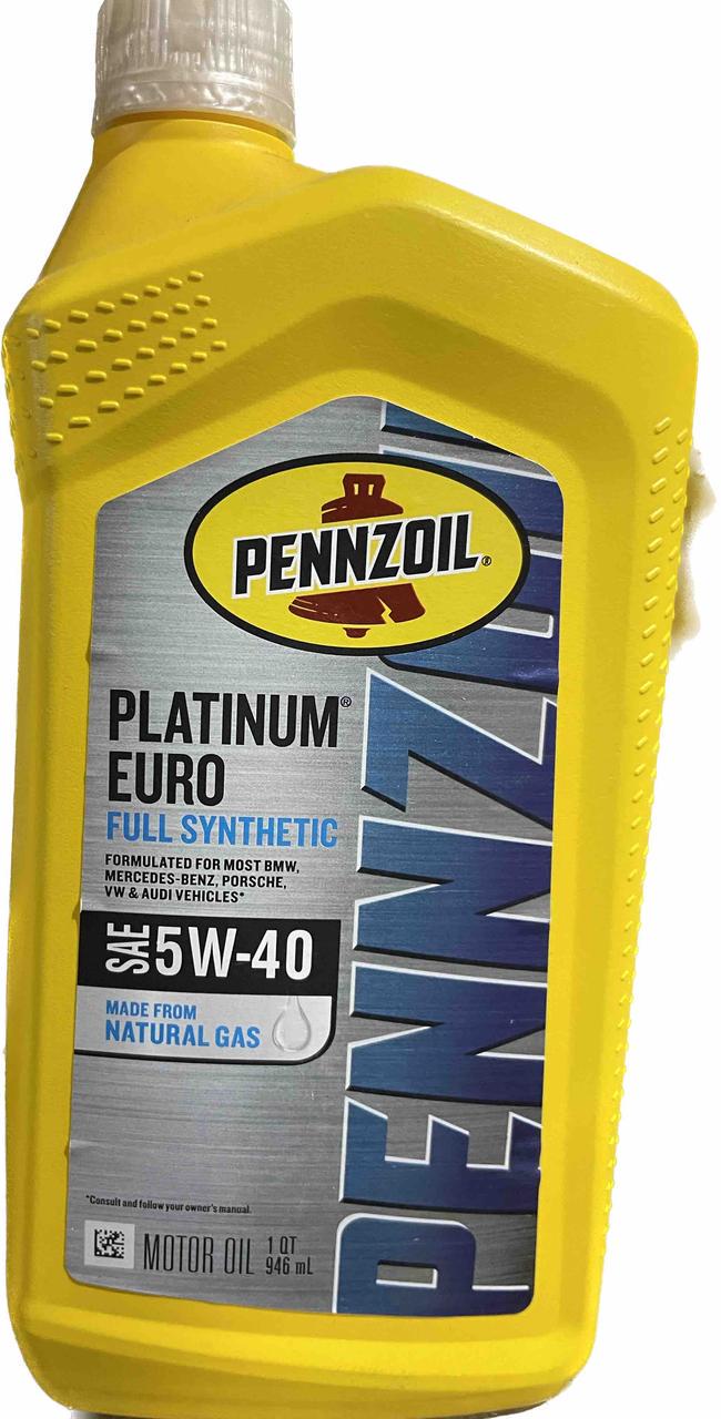Моторное масло Pennzoil Platinum Euro 5W-40 0,946 л (550051120)
