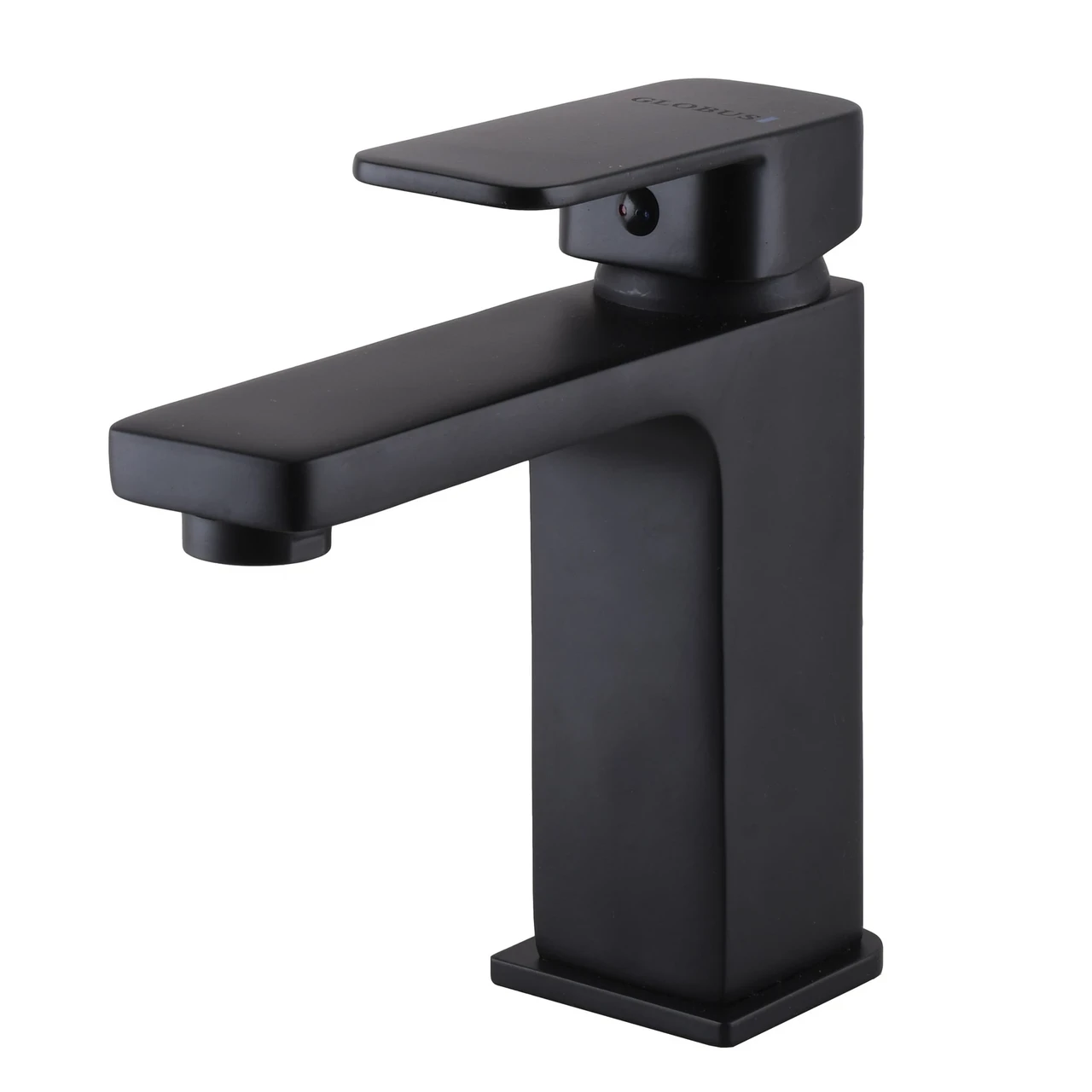 Смеситель для умывальника Globus Lux Milano GLM-0401-10-BB латунь на гайке Черный матовый (1000000733)