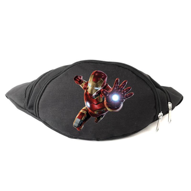 Поясная сумка-бананка с принтом Ironman Marvel-IM Черный (1267577007)