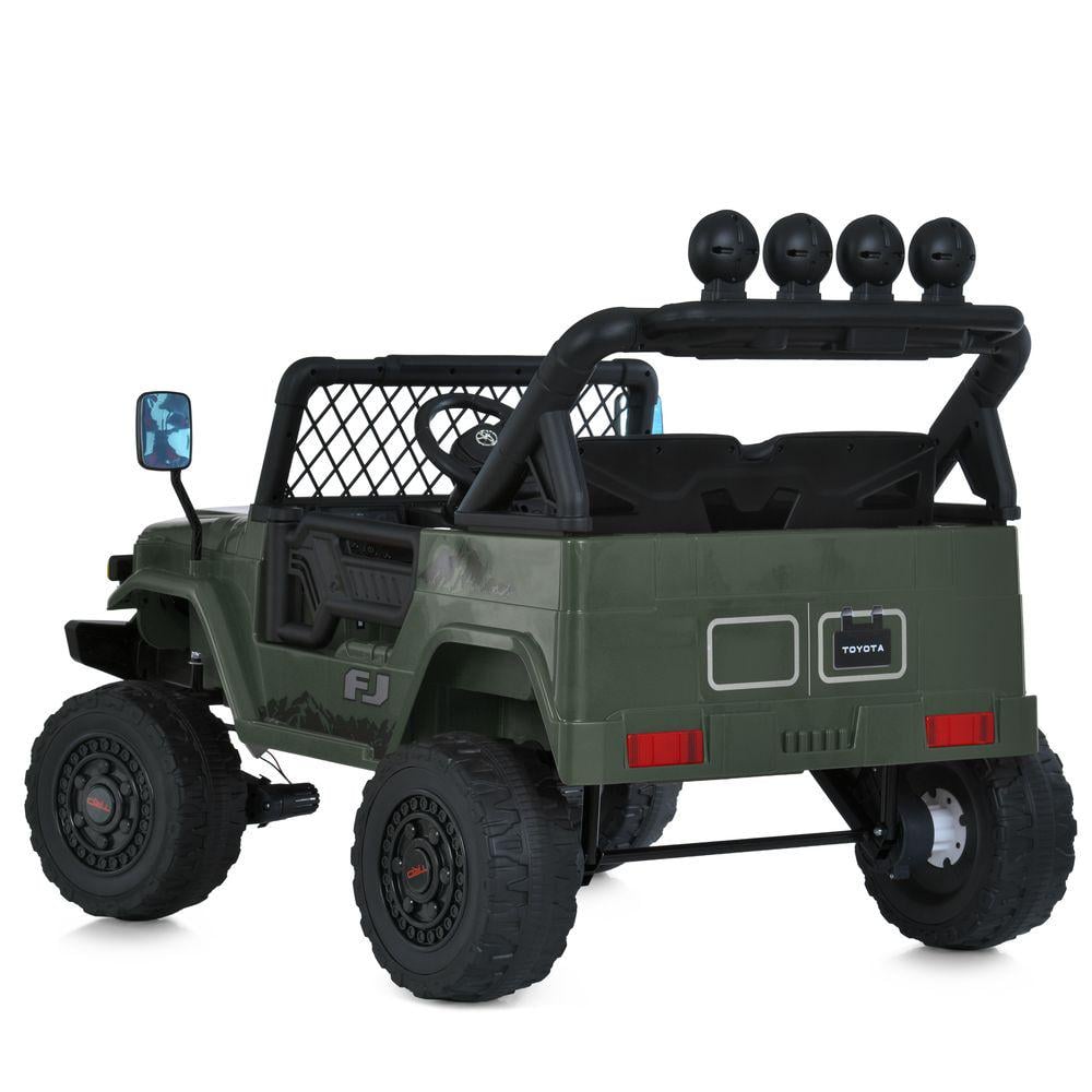 Дитячий електромобіль Bambi Jeep Toyota 2566AEBLR 4W Темно-зелений - фото 4 Дитячий електромобіль Bambi Jeep Toyota 2566AEBLR 4W Темно-зелений - фото 4