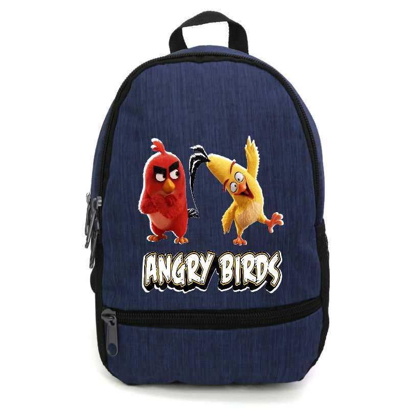 Школьный рюкзак подростковый Cappuccino Toys с принтом Angry Birds ANG-004 12,5 л Синий (2133990340)