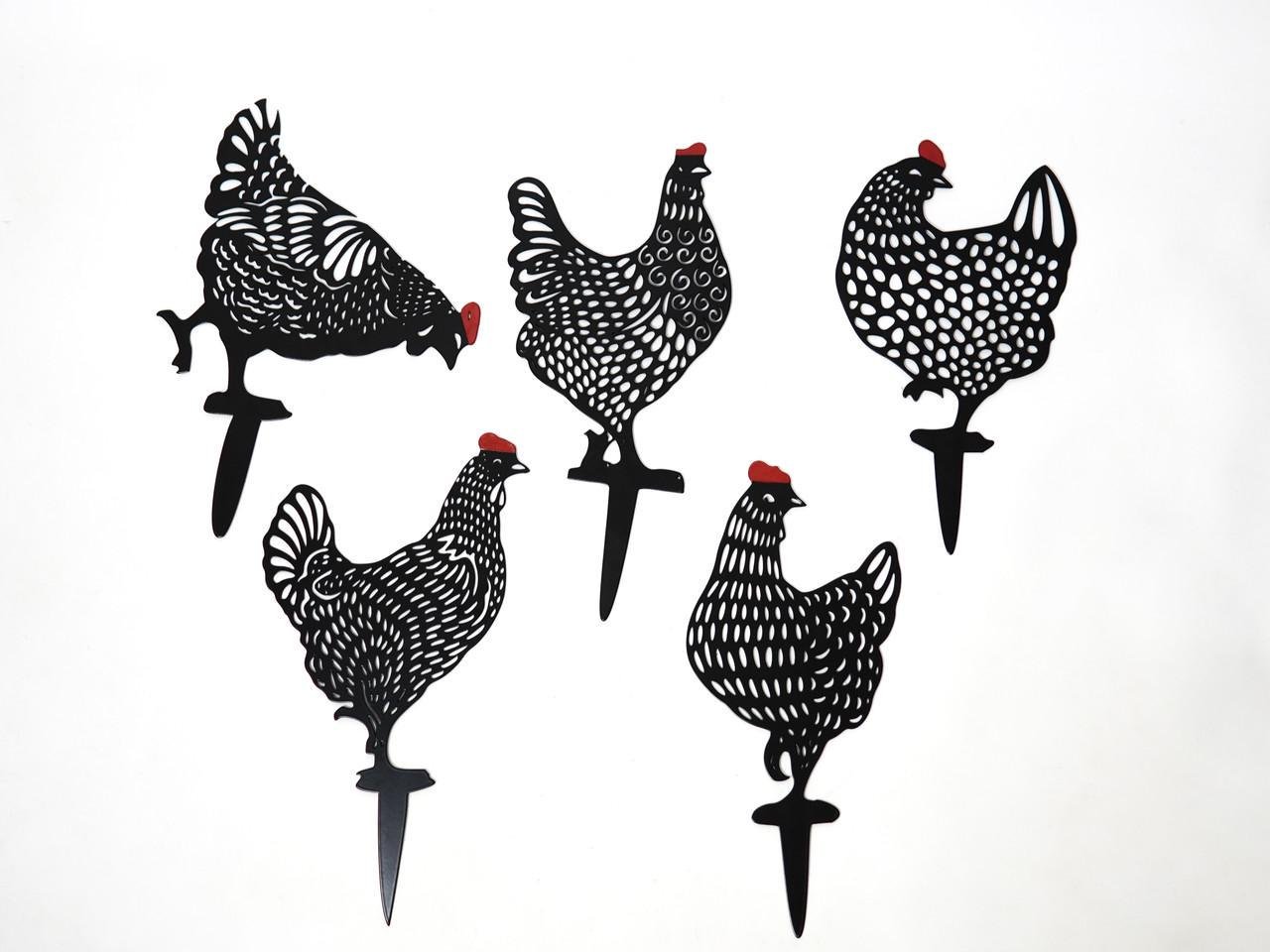 Садовая фигура Курочки металлическая для сада/газона (DCR021) - фото 9 Садовая фигура Курочки металлическая для сада/газона (DCR021) - фото 9