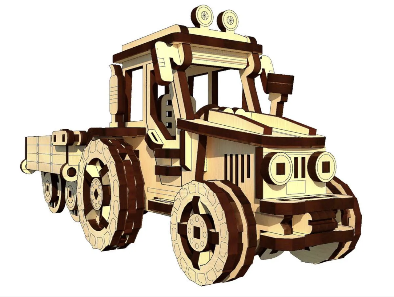 Пазл механический из дерева Pazly 3D Фермер 145 деталей - фото 5