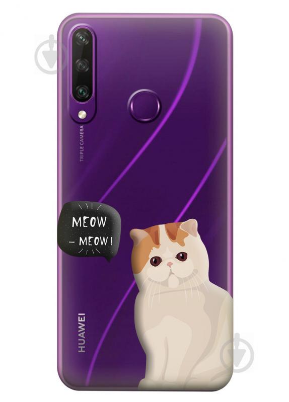 Прозрачный силиконовый чехол iSwag для Huawei Y6p с рисунком - Котенок (KS2342) Прозрачный силиконовый чехол iSwag для Huawei Y6p с рисунком - Котенок (KS2342)
