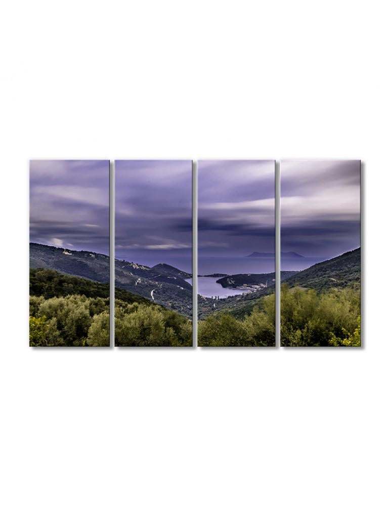Картина модульная Пейзаж небо горы 4 модуля 60x90 см