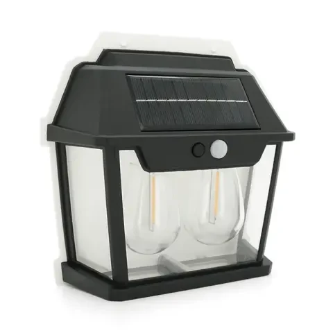 Уличный фонарь с солнечной панелью + датчик движения/встроенный аккумулятор/крепеж на стену (YT9992)