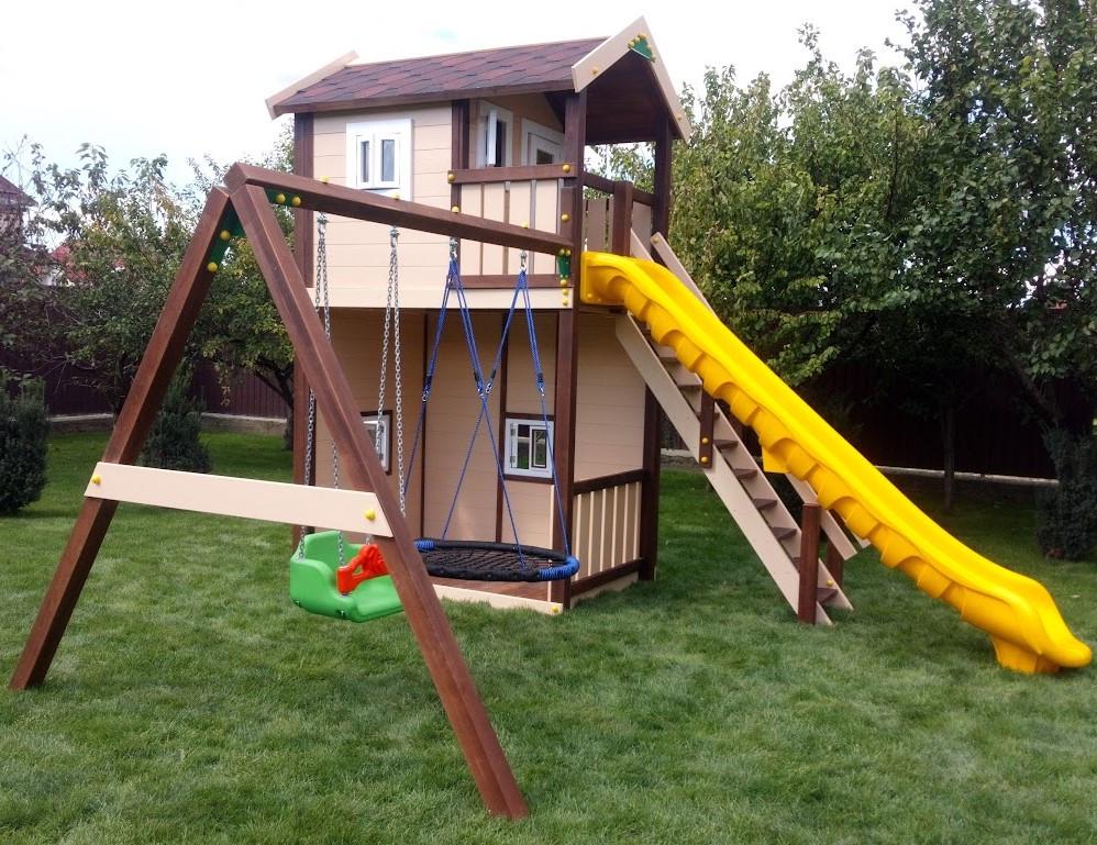 Горка для игровой площадки из литого пластика 3,5 м Желтый (1869045139) - фото 2 Горка для игровой площадки из литого пластика 3,5 м Желтый (1869045139) - фото 2