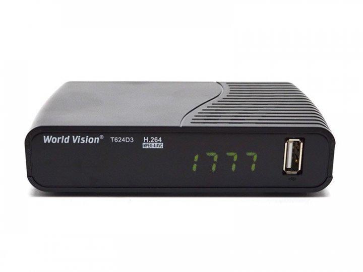 Тюнер Т2 DVB-T2/C World Vision T624D3 с поддержкой кабельного ТВ - фото 1