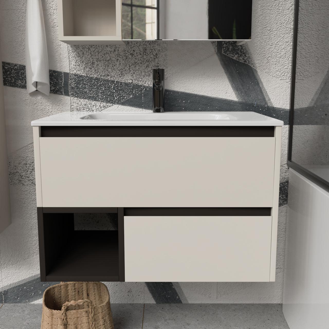 Тумба подвесная с раковиной MVK Vostok Craft 70 В2 700х450х530 мм Кашемир (c270km) - фото 1 Тумба подвесная с раковиной MVK Vostok Craft 70 В2 700х450х530 мм Кашемир (c270km) - фото 1