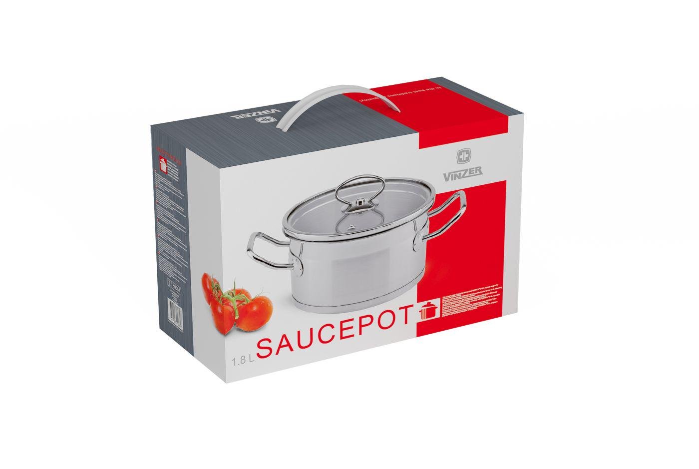 Каструля з кришкою Vinzer Universum 16 см 1,8 л (50061) - фото 3
