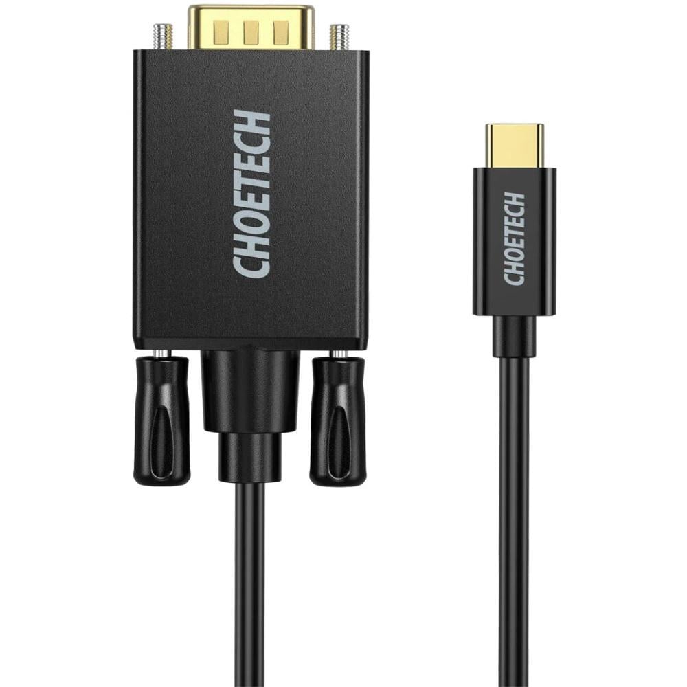Кабель Choetech USB 3.1 Type-C M to VGA HD15 M FHD 60Hz 1,8 м Black (XCV-1801-BK) Кабель Choetech USB 3.1 Type-C M to VGA HD15 M FHD 60Hz 1,8 м Black (XCV-1801-BK)