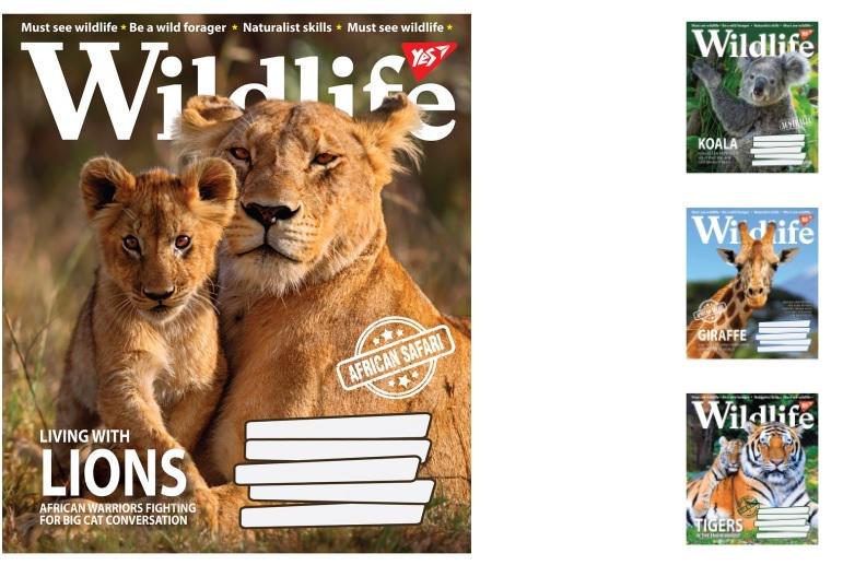 Зошити учнівські у лінійку YES Wild life 18 арк. 25 шт. в уп. (MTT-148319) Зошити учнівські у лінійку YES Wild life 18 арк. 25 шт. в уп. (MTT-148319)