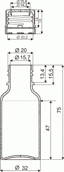 Флакон полимерный с красной крышкой 30 мл - фото 5 Флакон полимерный с красной крышкой 30 мл - фото 5