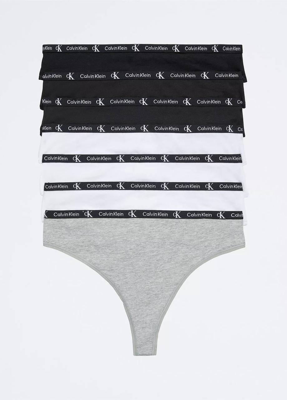 Набор женских трусов Calvin Klein Modern Logo 7 шт. L Разноцветный (2419710254)