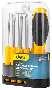 Набір викруток Xiaomi 8в1 Deli Tools DL636009 з магнітними наконечниками (RO03690)
