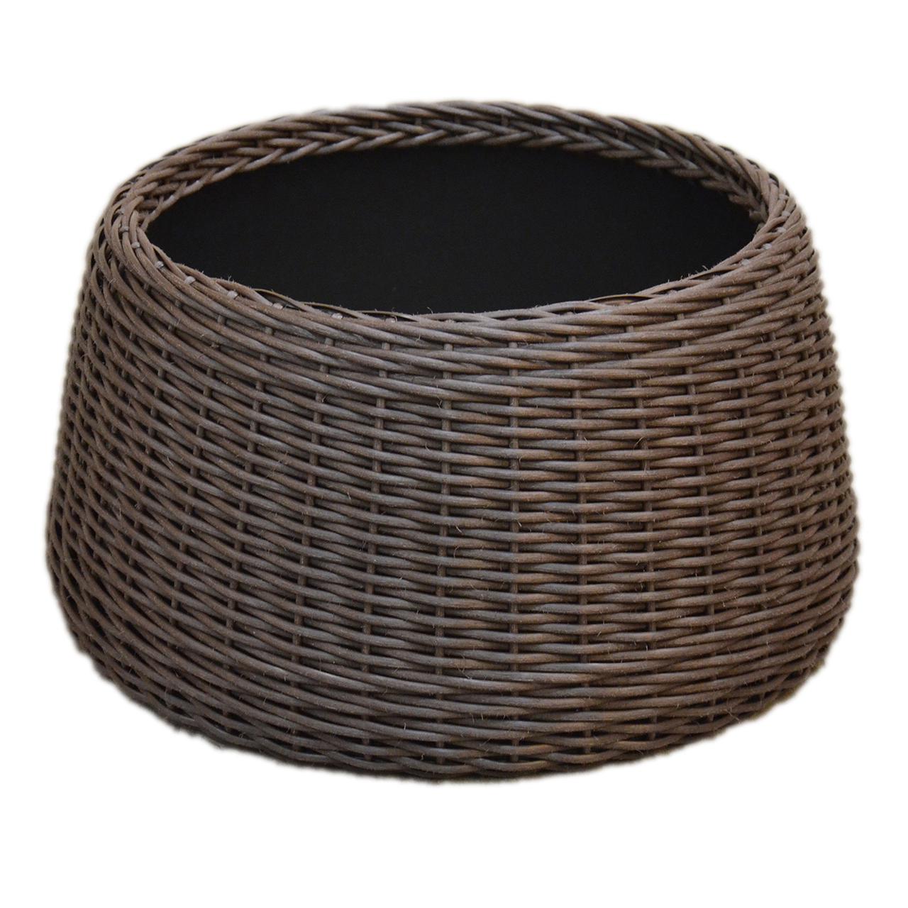 Подставка-юбка под елку плетеная из искусственного ротанга/ручной работы M Чесаный венге (23297118)