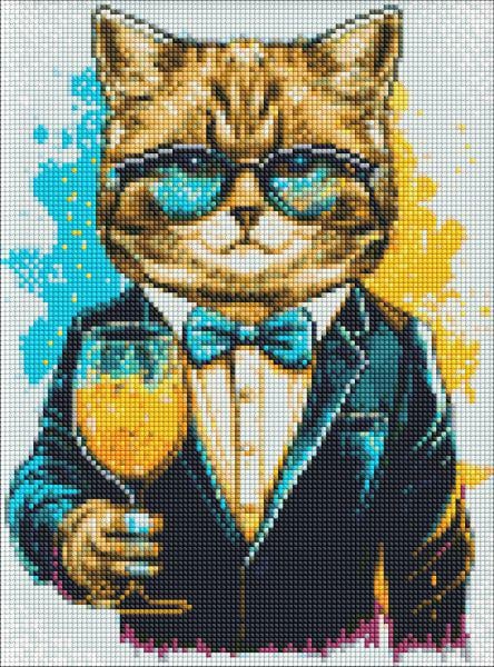 Алмазная мозаика Идейка Мистер Кот 30x40 см (Id-AMO7511)
