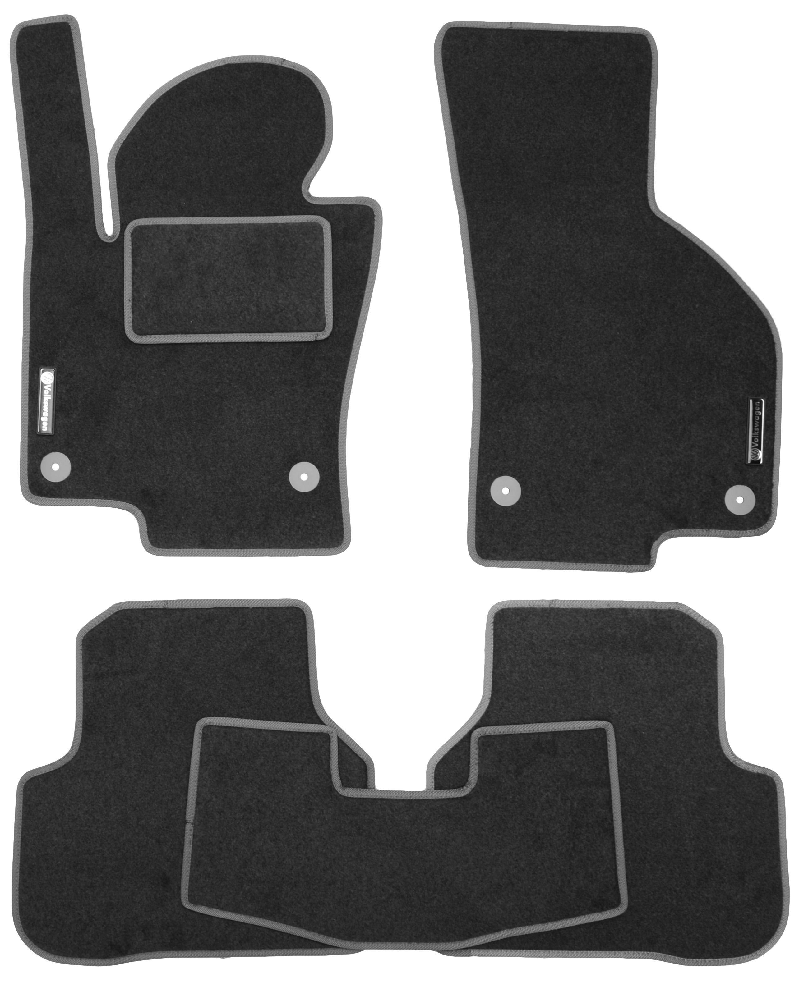 Коврики в салон для Volkswagen Passat B6 '05-10 текстильные Серый(21392)