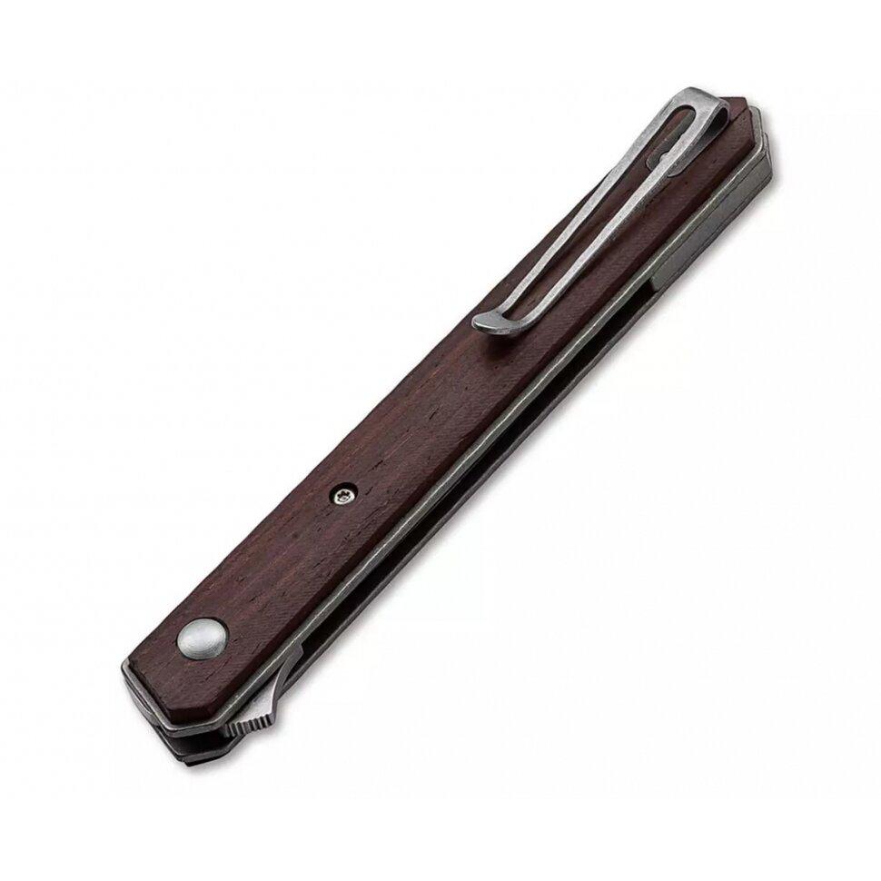 Туристические нож складной Boker Plus Kwaiken Air Cocobolo Wooden (01BO168) - фото 3