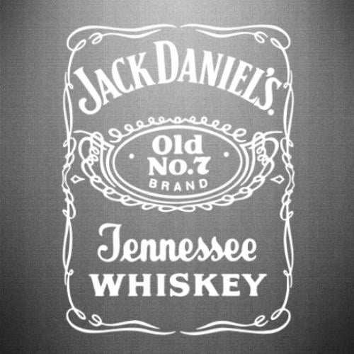 Наклейка Jack Daniel's Whiskey 37,5x50 см Черный (21561033) Наклейка Jack Daniel's Whiskey 37,5x50 см Черный (21561033)
