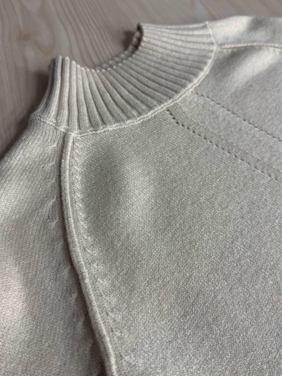 Костюм женский ACCORDDREAM 6841-8636 свитер с брюками палаццо вязаный OS Бежевый (5181) - фото 6 Костюм женский ACCORDDREAM 6841-8636 свитер с брюками палаццо вязаный OS Бежевый (5181) - фото 6