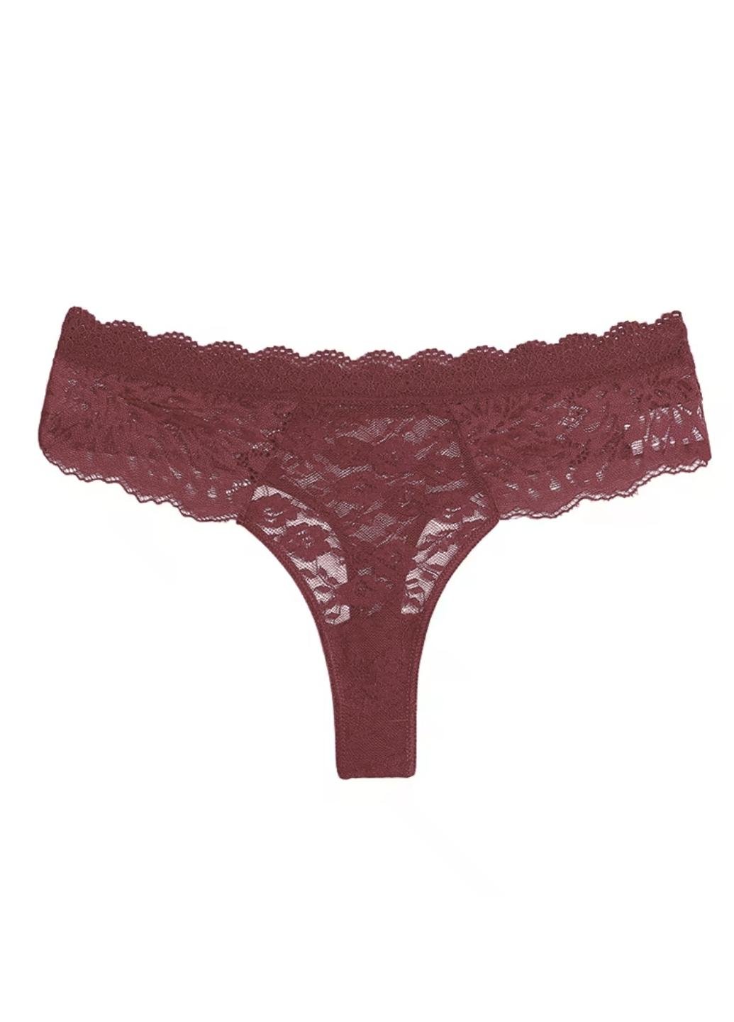 Трусики стринги кружевные женские Summer Flowers XL Темно-вишневый (1839-48-04) - фото 9 Трусики стринги кружевные женские Summer Flowers XL Темно-вишневый (1839-48-04) - фото 9