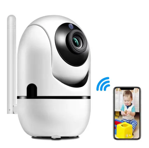 Камера поворотна IP QC011 бездротова WiFi для відеоспостереження зі звуком та нічним баченням - фото 2