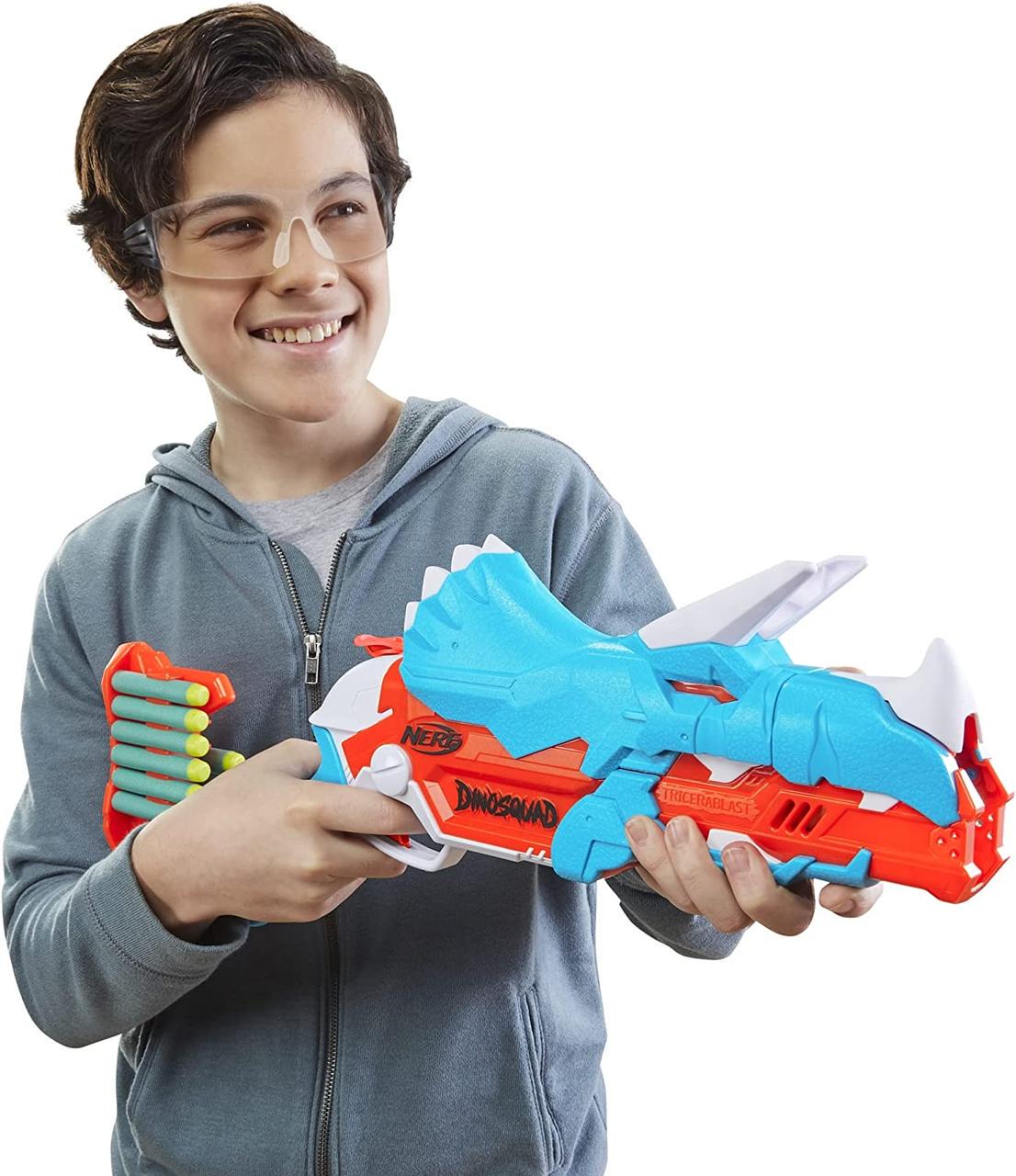 Бластер трицерабласт NERF DinoSquad Tricera-Blast Hasbro F0803 (20645303) - фото 6