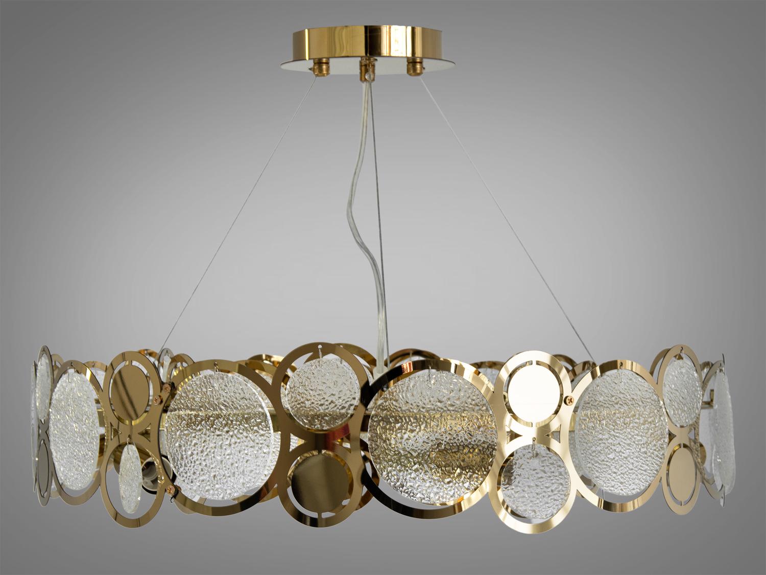 Люстра подвесная 40 Вт Золотой (6190-GS-WH)