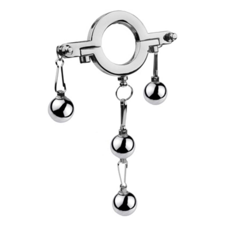 Кольцо-утяжелитель для мошонки Cock Ring With 4 Weight Balls с шариками (31013497)