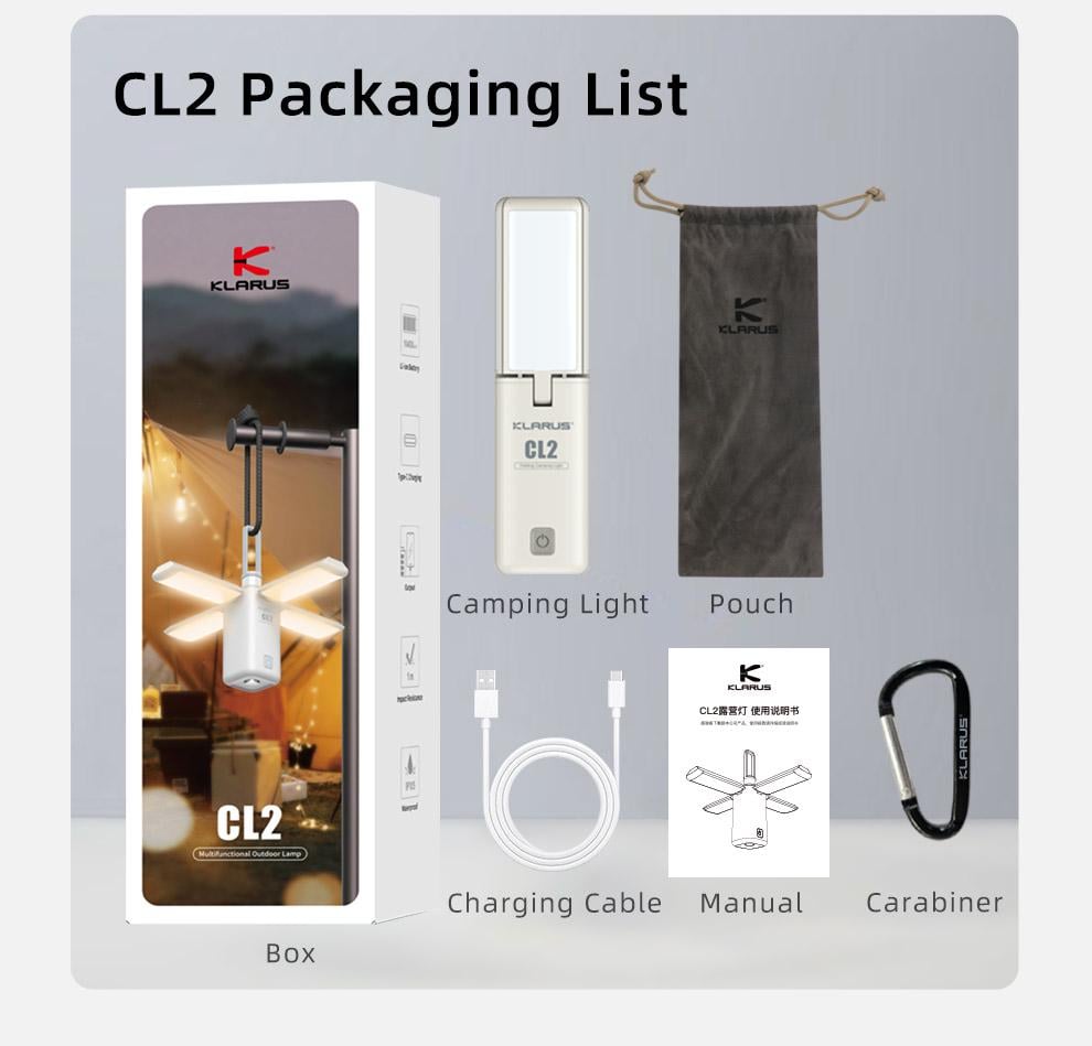 Фонарь кемпинговый Klarus CL2 IVORY White - фото 10