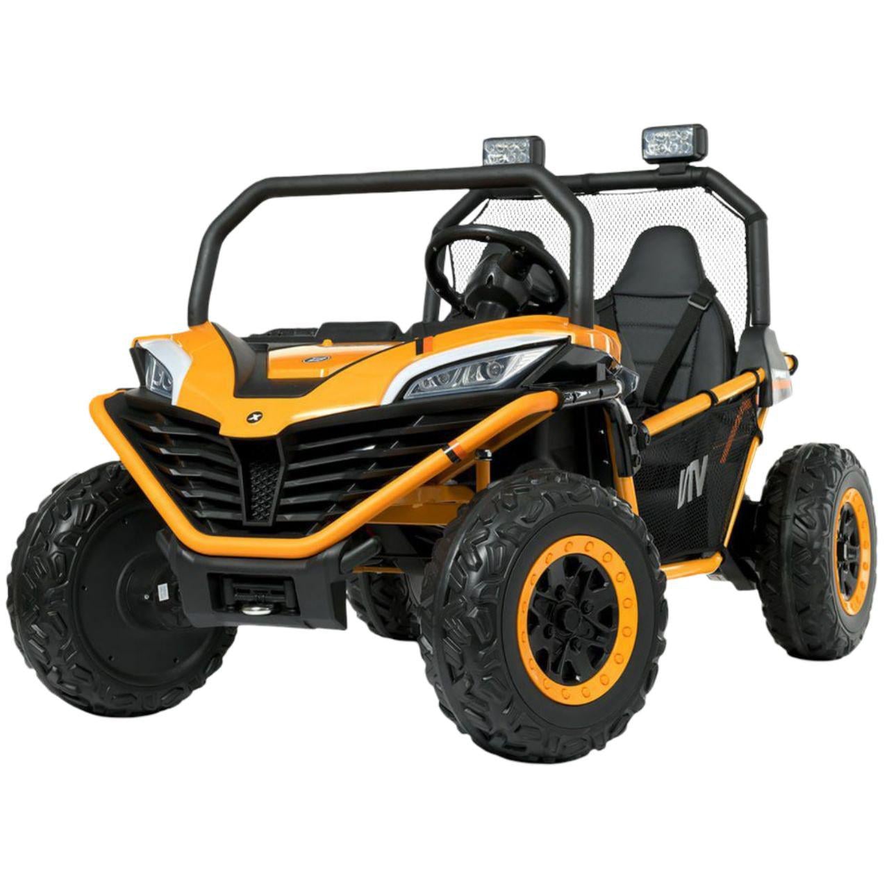 Джип детский двухместный Bambi Racer M 4969EBLR-7 24V 4 мотора/кожаное сиденье/EVA колеса Желтый (32162330)