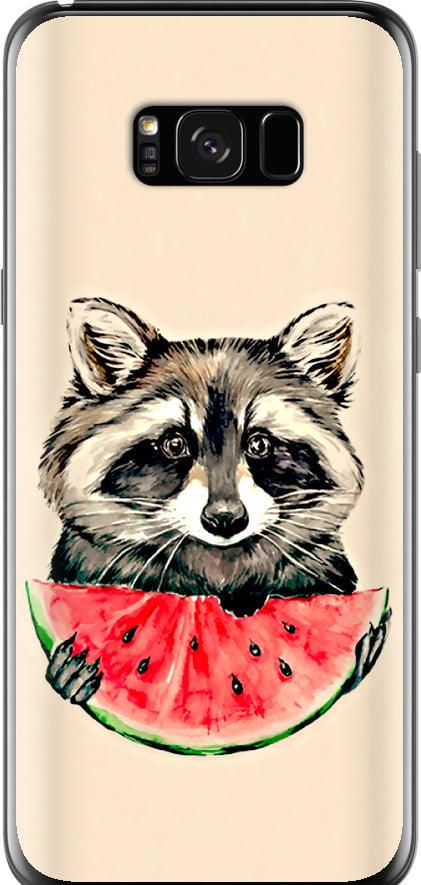 Чохол на Samsung Galaxy S8 Plus Єнотик з кавуном (4605t-817-42517)