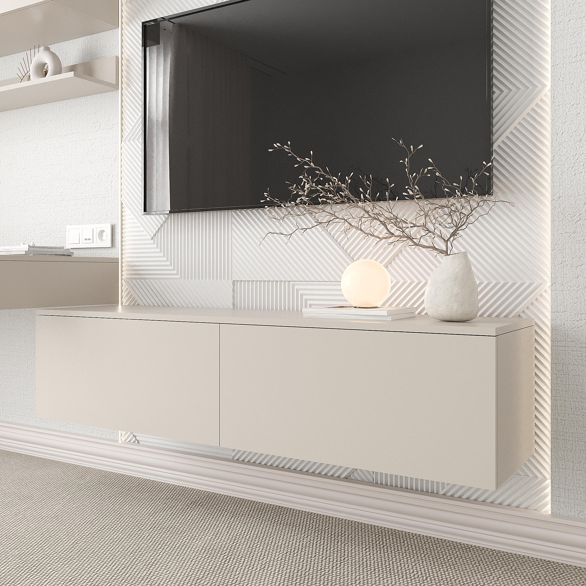 Тумба під телевізор Ейр ТУ-ТВ Ейр 330х1400х350 мм Кашемір (28551944)