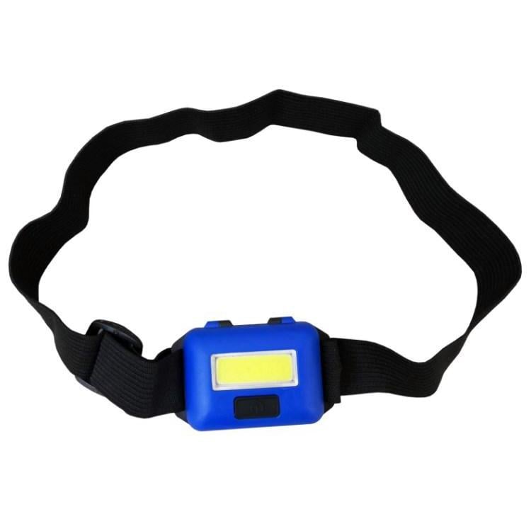 Фонарь налобный X-Balog BL-T89 COB на батарейках Синий (iz12492)