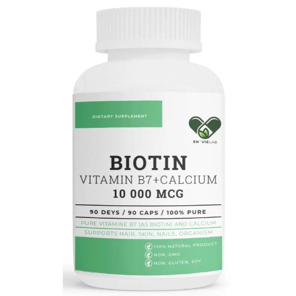 Біотин Envie Lab Biotin 10000 мкг 90 капс. (000022337)